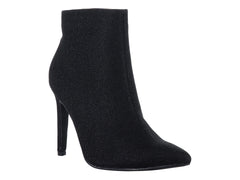 Botines Roze Negros con Destellos para Mujer
