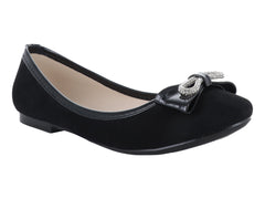 Zapatos Luna Rosa Balerinas Negro para Mujer