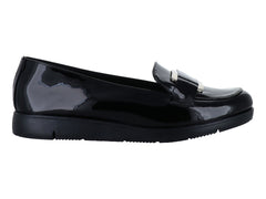Zapatos Mocasines Clinton Charol Negro para Mujer