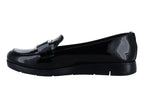 Zapatos Mocasines Clinton Charol Negro para Mujer