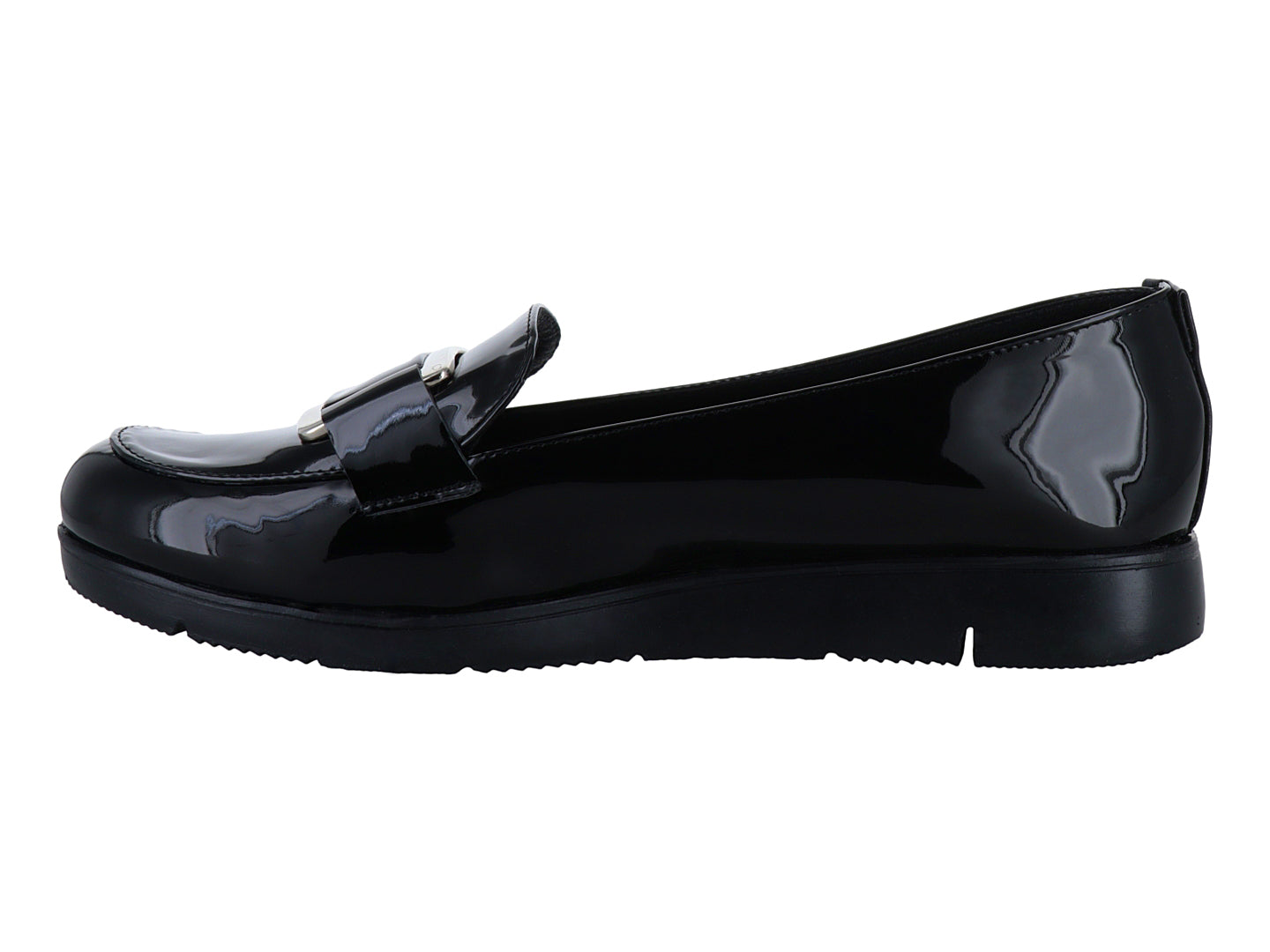 Zapatos Mocasines Clinton Charol Negro para Mujer