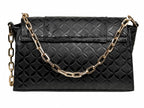 Bolsa de Hombro Ferretina Negro Bomboide para Mujer
