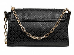 Bolsa de Hombro Ferretina Negro Bomboide para Mujer
