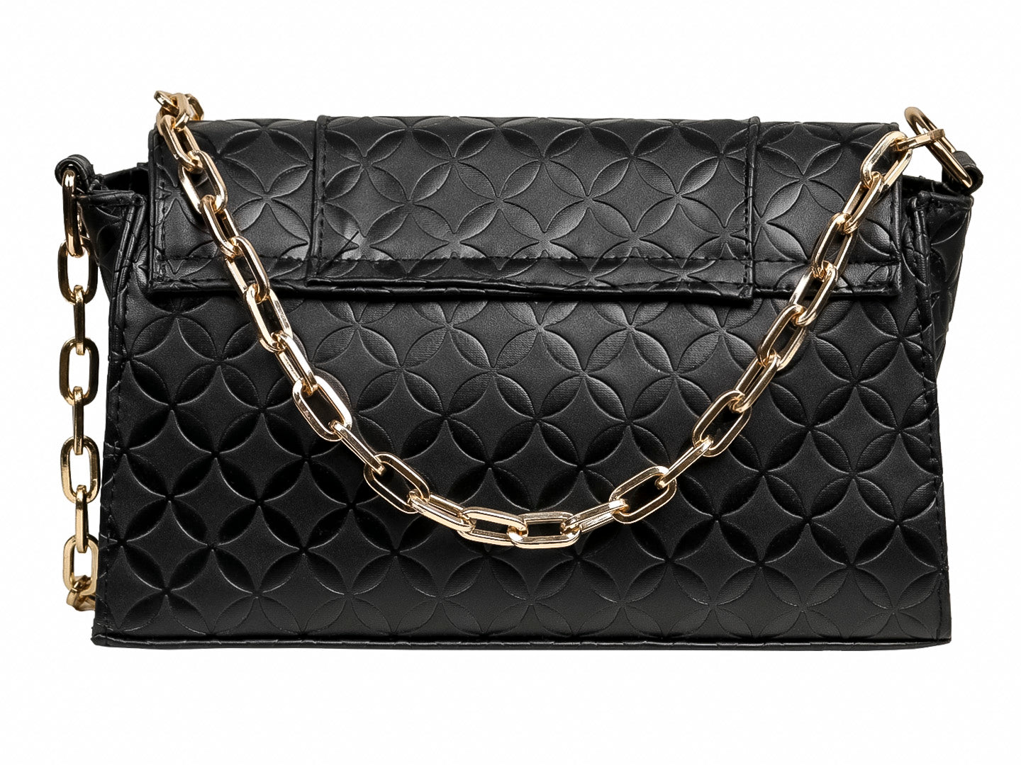 Bolsa de Hombro Ferretina Negro Bomboide para Mujer