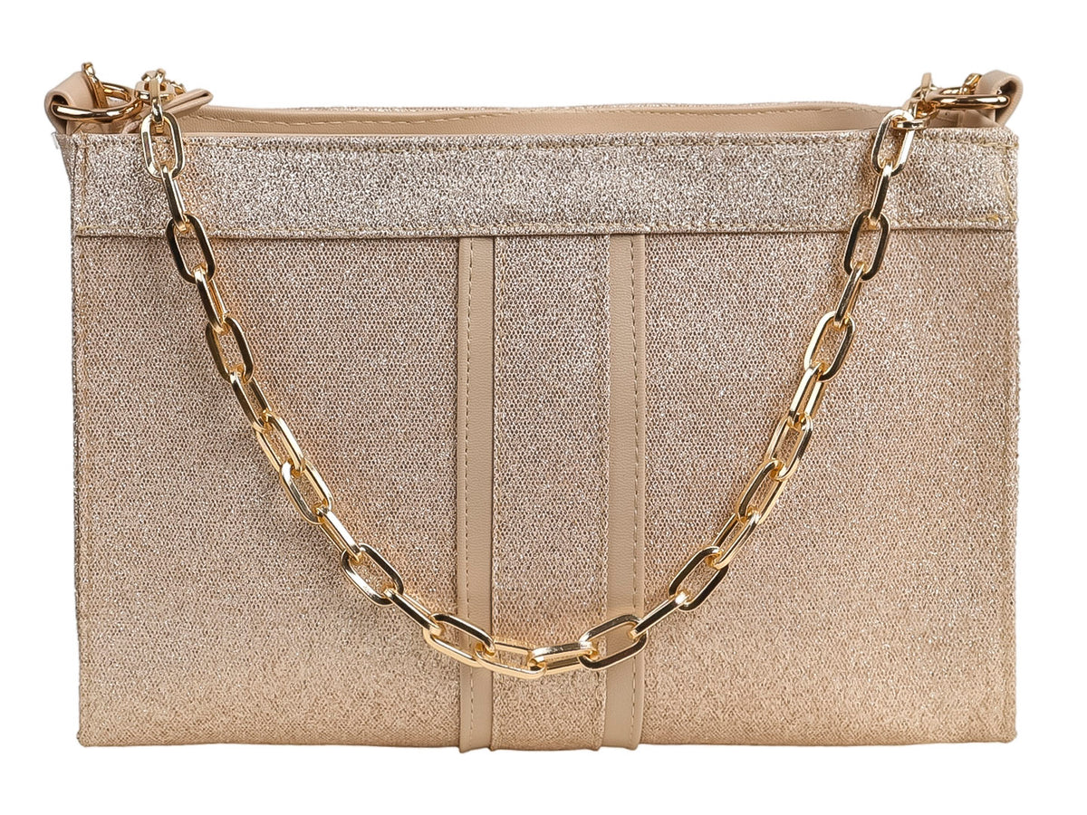 Bolso de Hombro Ferretina Oro para Mujer