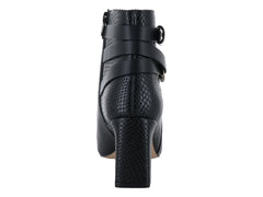 Botines Felipe Rivera de Charol Negro para Mujer