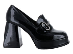 Zapatos de Tacón Felipe Rivera Charol Negro para Mujer