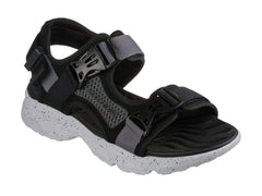 Sandalias Skechers Stamina Negro y Gris para Hombre