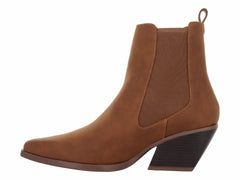 Botines Vaqueros Senties Camel para Mujer