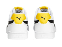 Tenis PUMA Caven JR Blanco, Negro y Amarillo para Niño