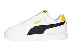 Tenis PUMA Caven JR Blanco, Negro y Amarillo para Niño