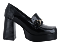 Zapatos de Tacón Luna Rosa Negro para Mujer