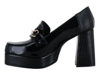 Zapatos de Tacón Luna Rosa Negro para Mujer
