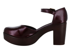 Zapatos de Tacón Luna Rosa Color Merlot para Mujer