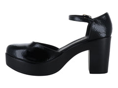 Zapatillas Luna Rosa Negro Charol para Mujer