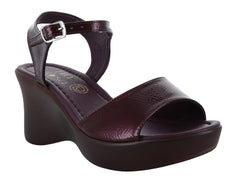 Sandalias Luna Rosa Color Merlot para Mujer