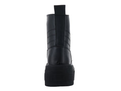 Botines Combat Punto Moda Negro para Mujer