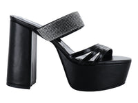 Sandalias de Tacón Roze Negro para Mujer