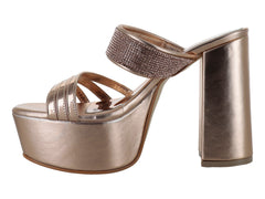 Zapatillas Roze Oro Rosado para Mujer