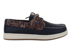 Zapatos Barco Sperry Cup II Café y Azul para Niño