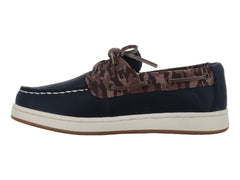 Zapatos Barco Sperry Cup II Café y Azul para Niño