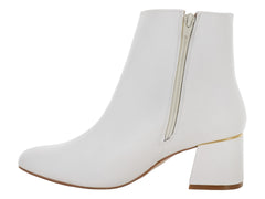 Botines Lady Paulina Color Latte para Mujer