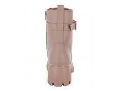 Botines Combat Lady Paulina Color Maquillaje para Mujer