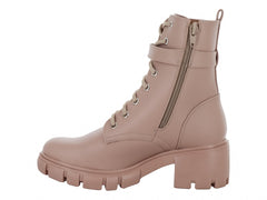 Botines Combat Lady Paulina Color Maquillaje para Mujer