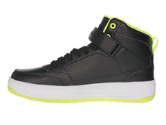 Tenis Champion Drome Hi Negro con Neón para Niño