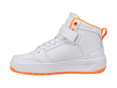 Tenis Champion Drome Hi Blanco y Naranja para Niño