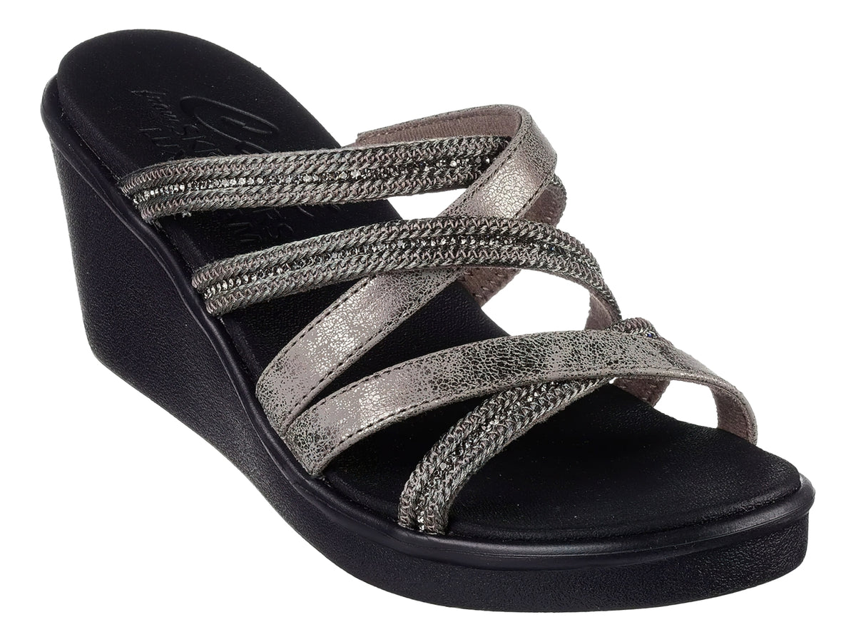 Sandalias Skechers Cali W Negro para Mujer