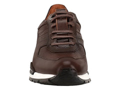 Tenis Cuadra en Piel de Venado Color Chocolate para Hombre