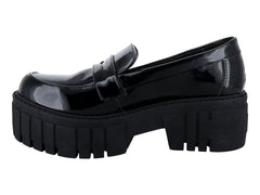 Zapatos Mocasines Punto Moda Negro para Mujer