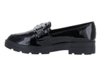 Zapatos Mocasines Maxim Charol Negro para Mujer
