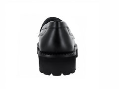 Zapatos Cuadra de Piel de Caimán Negro para Hombre