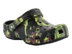 Zuecos Crocs Classic Spray Camo Negro para Niño