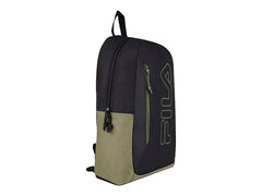 Mochila FILA Double Color Negro y Verde Olivo Unisex