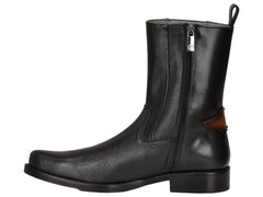 Botas Cuadra de Piel de Venado Negro para Hombre