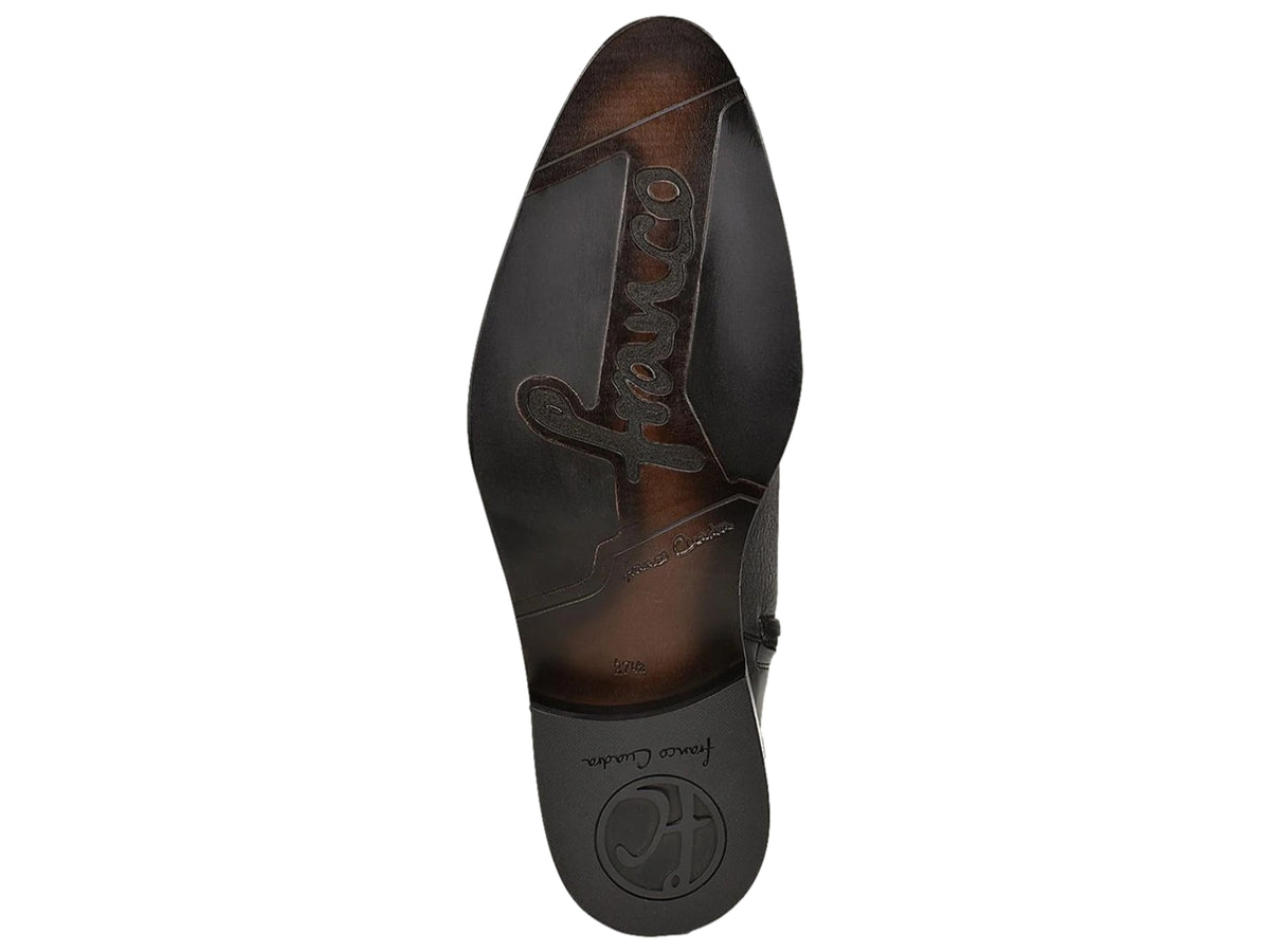 Botas Cuadra de Piel de Venado Negro para Hombre