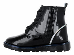 Botas Coqueta Charol Negro para Niña