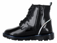 Botas Coqueta Charol Negro para Niña
