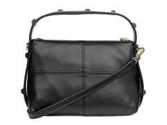 Bolso de Hombro DKNY Negro con Detalles Dorados para Mujer