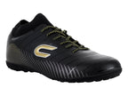 Tenis de Fútbol COURT Negro con Oro para Hombre