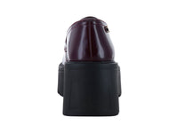 Mocasines Solie Plataforma Brillo Vino para Mujer