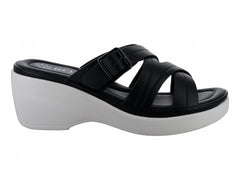 Sandalias Plataforma Roze Negro para Mujer