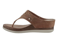 Sandalias ROZE Confort Color Café para Mujer
