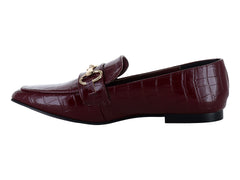 Mocasines Formales Lady One Color Vino para Mujer