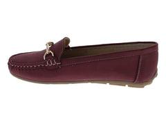 Zapatos Mocasines Comfort Fit Burgundy para Mujer