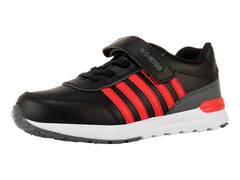 Tenis K-Swiss Tross II Negro con Rojo para Niño