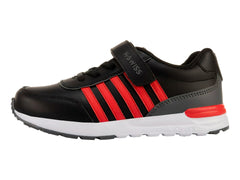Tenis K-Swiss Tross II Negro con Rojo para Niño